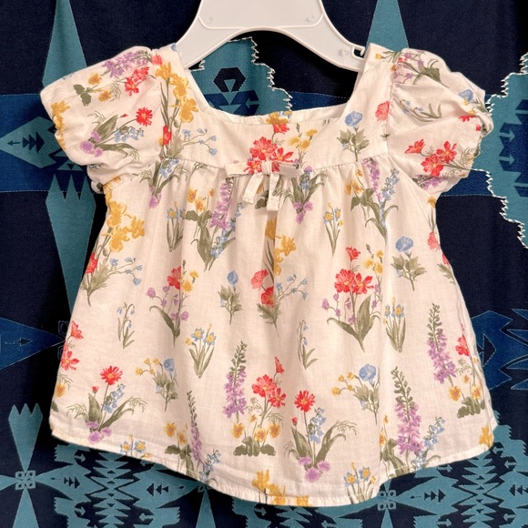 JANIE AND JACK Floral Bubble Sleeve Dress & Bloomer Set - Picture 2 of 15